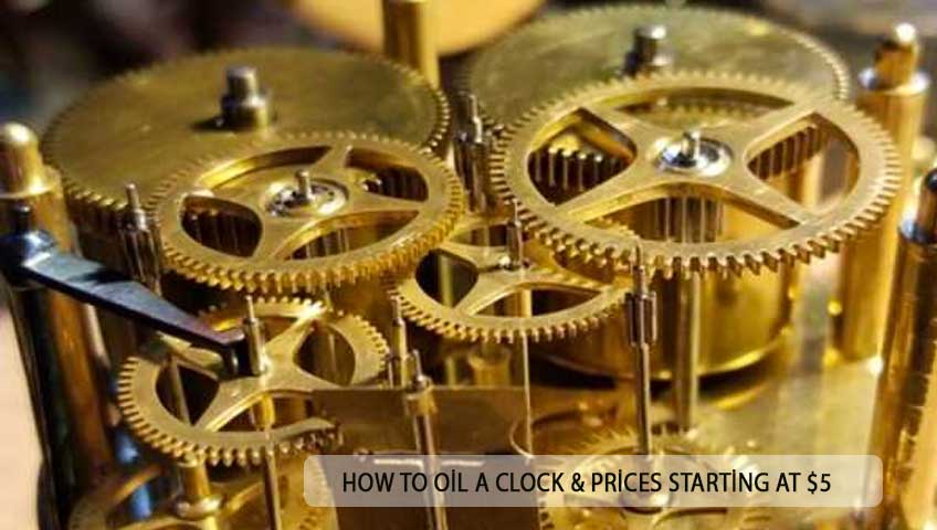 how to oil a clock