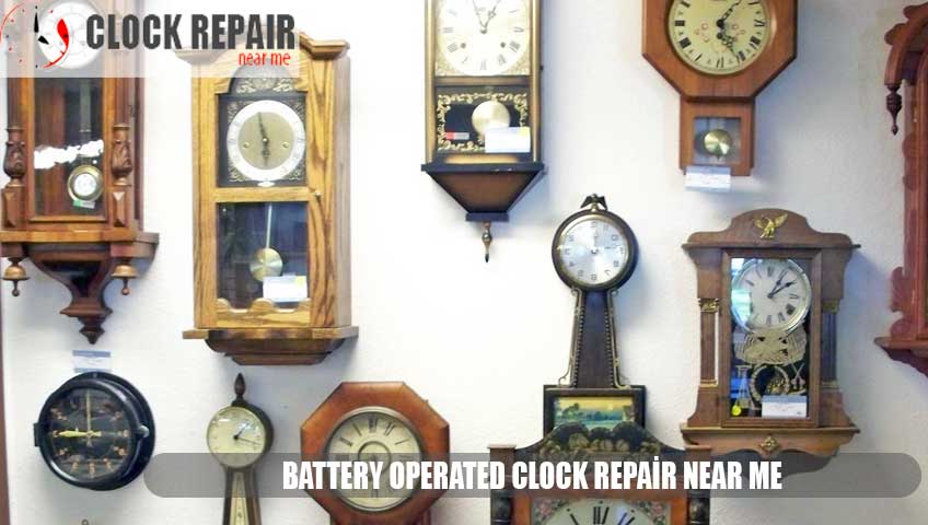 Battery operated clock repair near me