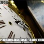 Pendulum clock stops after a few minutes